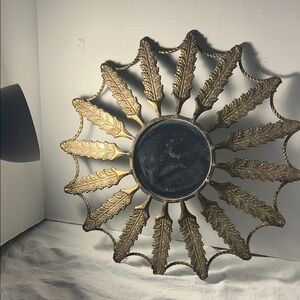 Uttermost Antique Gold Sunburst Mirror Vintage
